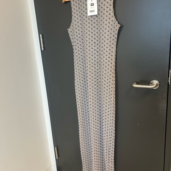 De Rococo M NWT completely sheer maxi Tan Sleeveless Dress - Picture 11 of 15